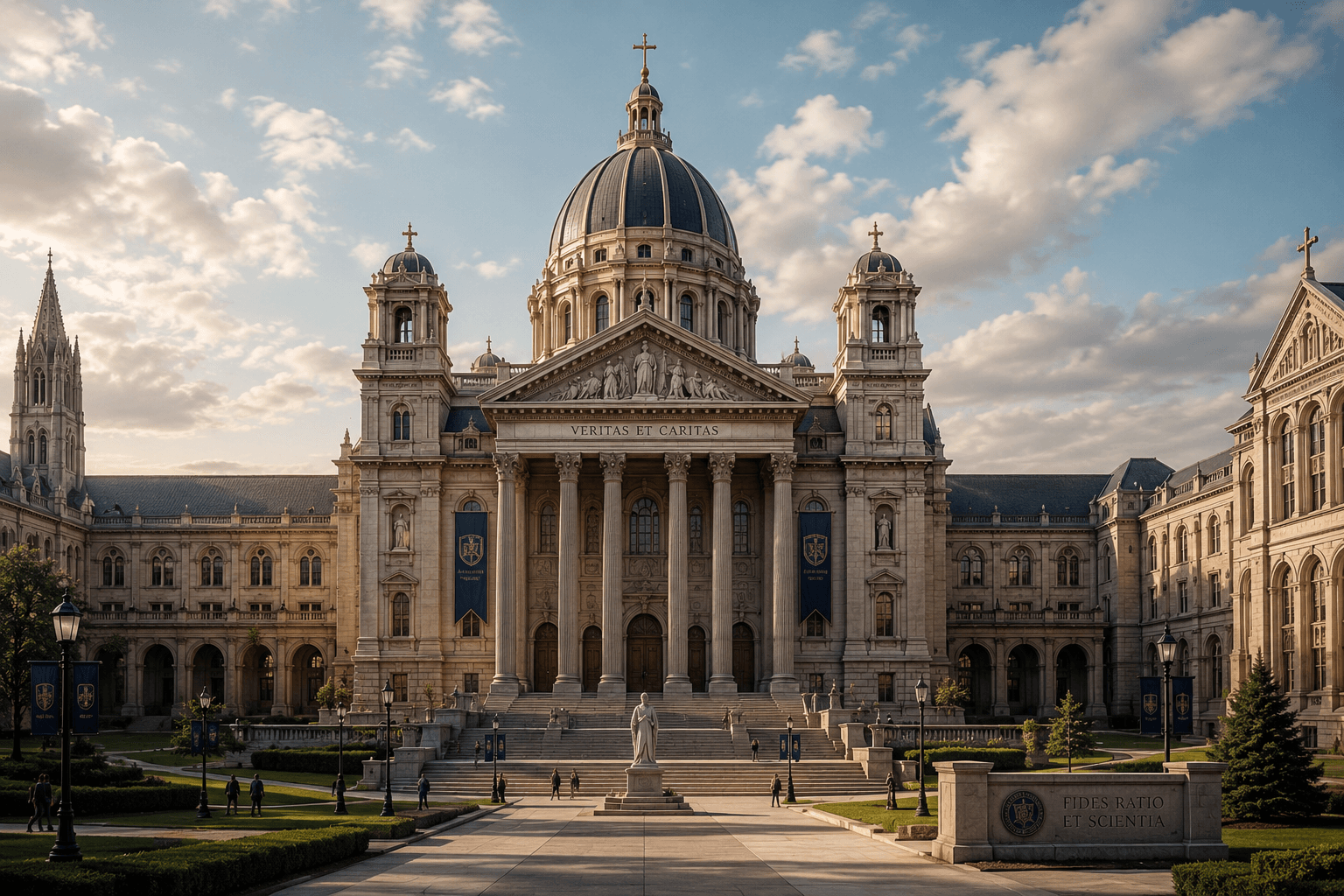 University chapel and sacred architecture — prayer, learning, and service in Christ